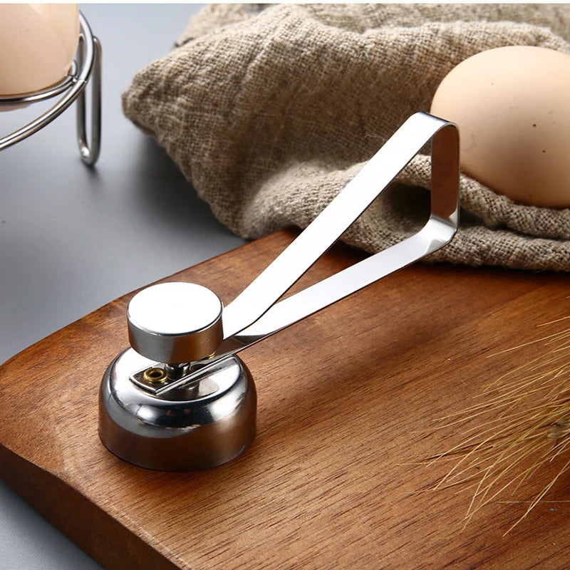 Egg Topper Cutter Metal Egg Scissors Boiled Raw Opener Creative Kitchen Tool Gadgets Accessories Cool Gadgets, Stainless Steel