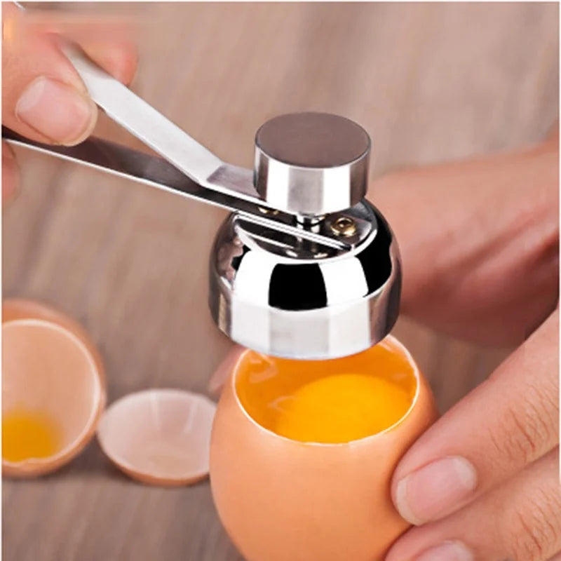 Egg Topper Cutter Metal Egg Scissors Boiled Raw Opener Creative Kitchen Tool Gadgets Accessories Cool Gadgets, Stainless Steel
