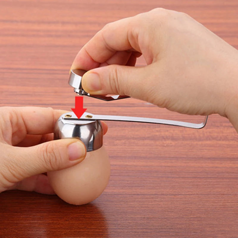 Egg Topper Cutter Metal Egg Scissors Boiled Raw Opener Creative Kitchen Tool Gadgets Accessories Cool Gadgets, Stainless Steel