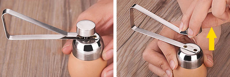 Egg Topper Cutter Metal Egg Scissors Boiled Raw Opener Creative Kitchen Tool Gadgets Accessories Cool Gadgets, Stainless Steel