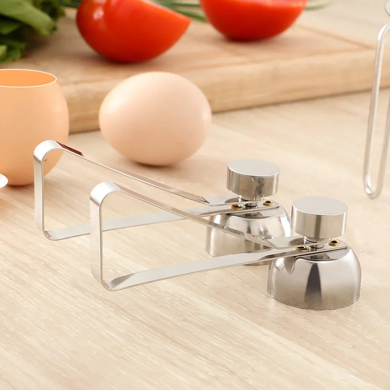 Egg Topper Cutter Metal Egg Scissors Boiled Raw Opener Creative Kitchen Tool Gadgets Accessories Cool Gadgets, Stainless Steel