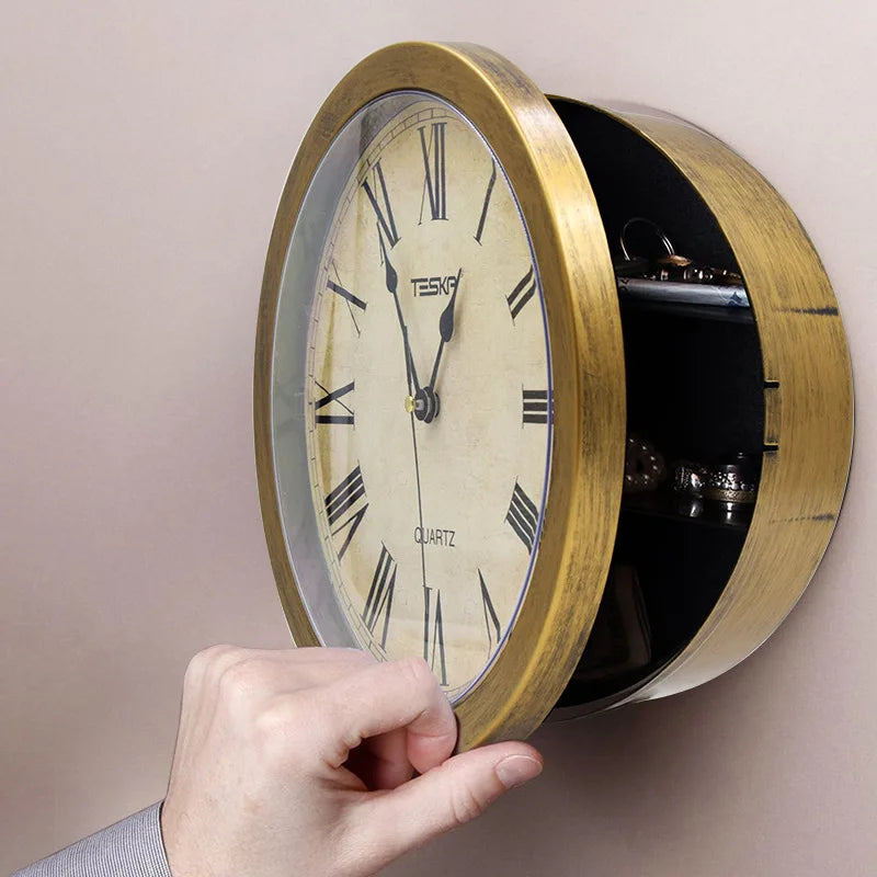 Wall Clock Safe Box