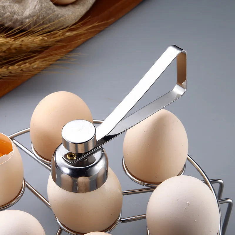 Egg Topper Cutter Metal Egg Scissors Boiled Raw Opener Creative Kitchen Tool Gadgets Accessories Cool Gadgets, Stainless Steel