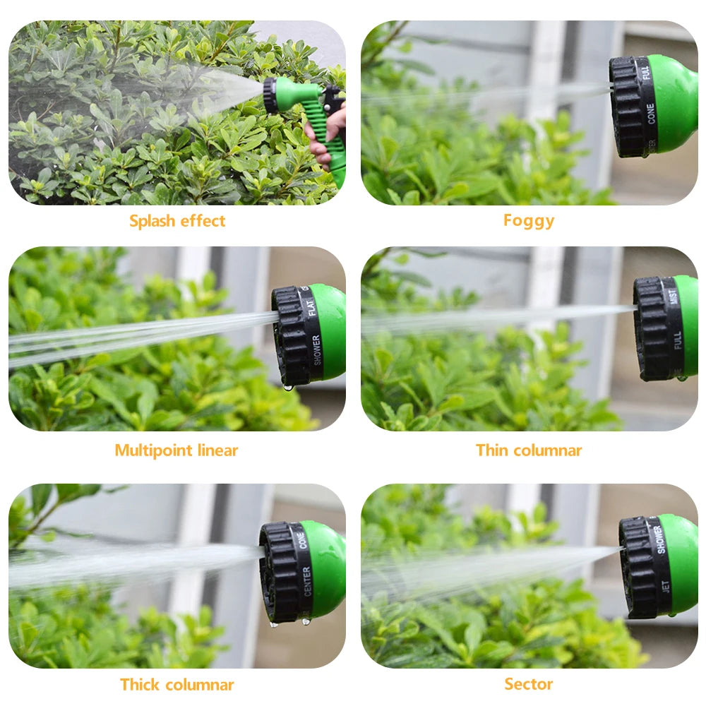 Garden Hose, Expandable Magic Hose, High-Pressure Car Wash, 7Water Spraying Functions, Water Gun, Home Garden Watering Hose