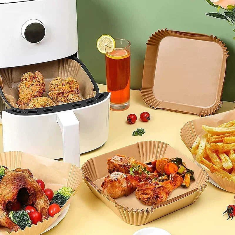 Air Fryer Liner Fryer Air Accessories Aerogrill Parchment Disposable Liner Non-Stick Parchment Baking Oven Paper Accessories