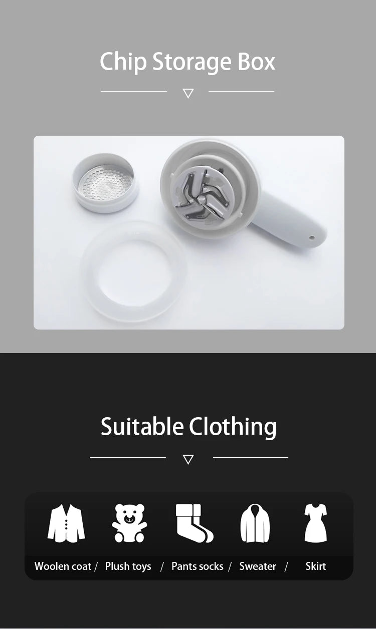 Portable Electric Lint Remover or lint roller From Sweater Clothes Hair Ball Trimmer Fuzz Pellet Cut Fluff Machine Fabric Shaver Home Appliance