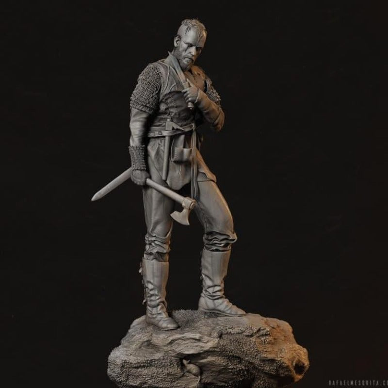 1/24 Scale Resin Figure Assembly Model Kit Viking Warrior Floki Historical Theme Miniature Unassembled Unpainted 3D Printed Toy