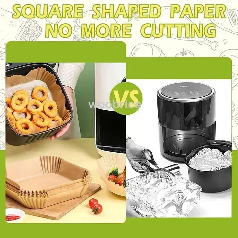 Air Fryer Liner Fryer Air Accessories Aerogrill Parchment Disposable Liner Non-Stick Parchment Baking Oven Paper Accessories