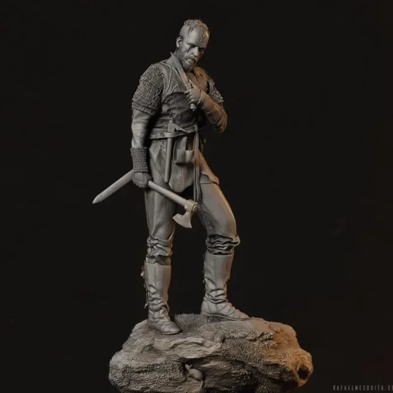 1/24 Scale Resin Figure Assembly Model Kit Viking Warrior Floki Historical Theme Miniature Unassembled Unpainted 3D Printed Toy