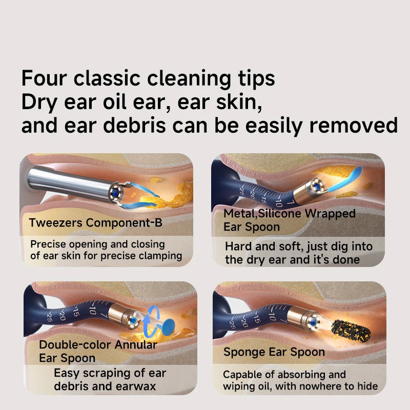 Wireless Ear Wax Removal Kits Cleaner with Camera