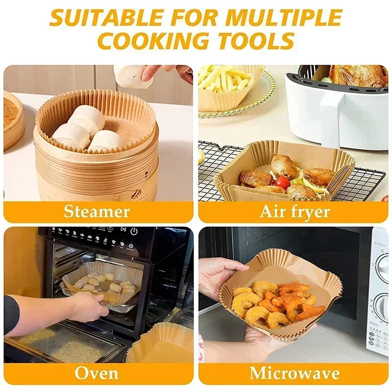 Air Fryer Liner Fryer Air Accessories Aerogrill Parchment Disposable Liner Non-Stick Parchment Baking Oven Paper Accessories