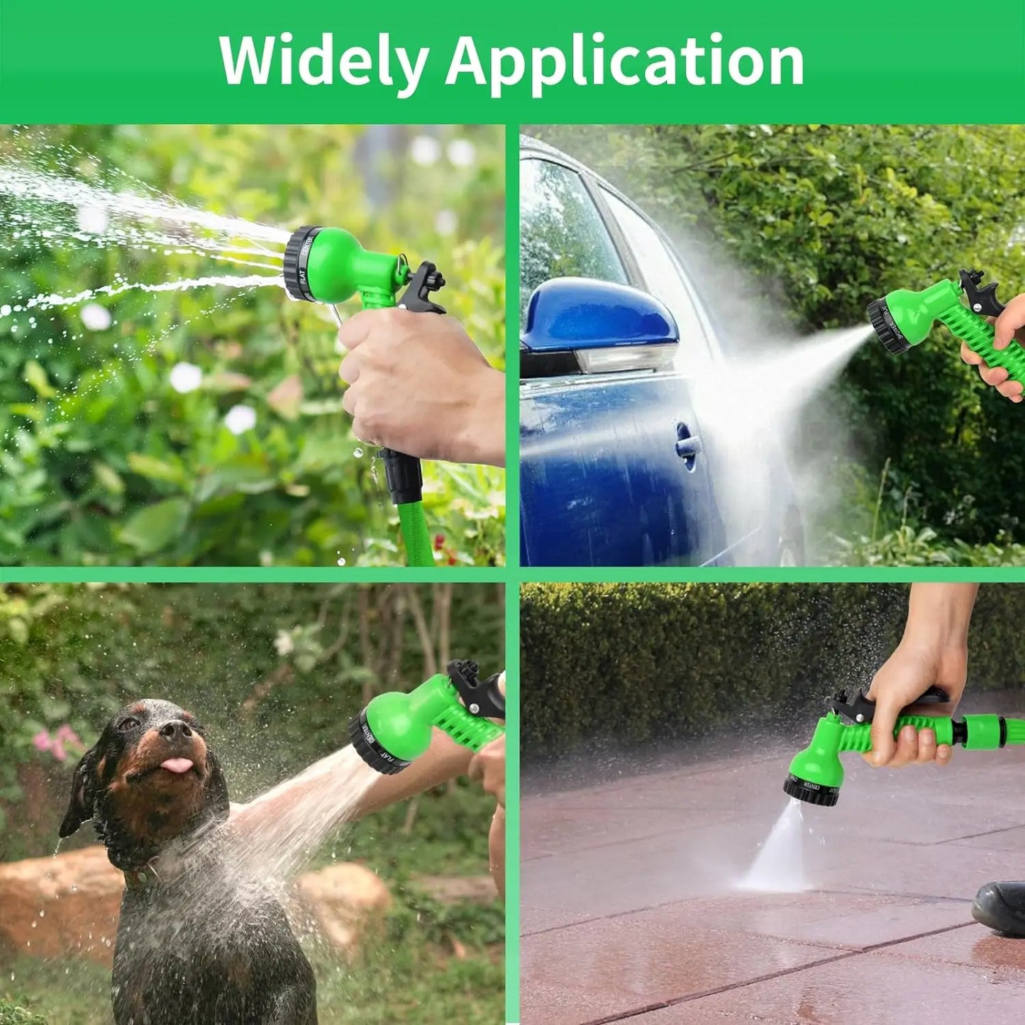 Garden Hose, Expandable Magic Hose, High-Pressure Car Wash, 7Water Spraying Functions, Water Gun, Home Garden Watering Hose