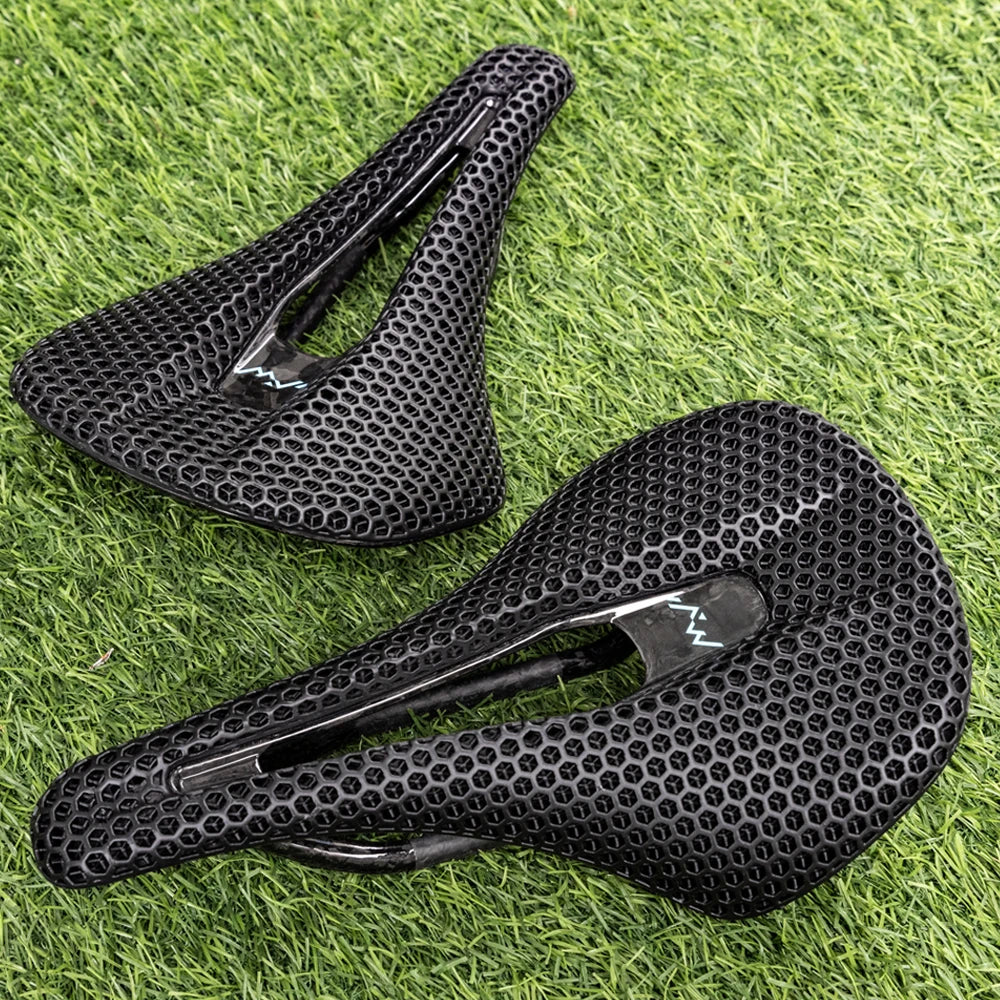 RYET 3D Printed Bike Carbon Saddle 140mm SuperLight 165g Road MTB Racing Saddles Bicycle Seat Cushion Cycling Seating Parts