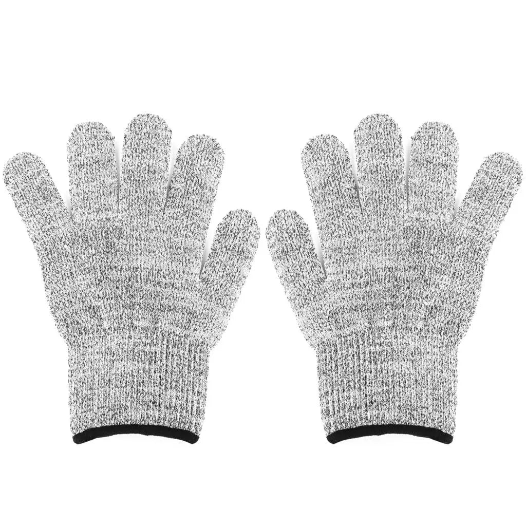 Grade 5 Cut Resistant Gloves Kitchen HPPE Scratch Resistant Glass Cutting Safety Protection for Gardeners Building Cutting Glove