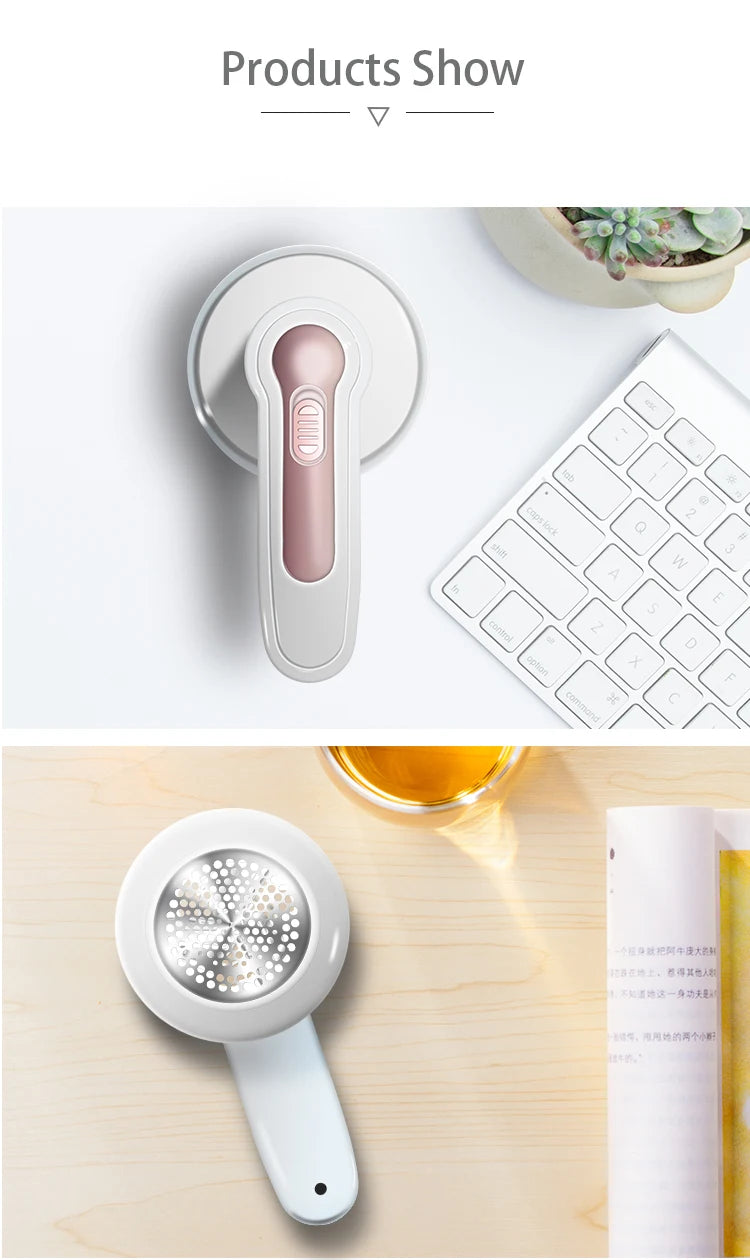 Portable Electric Lint Remover or lint roller From Sweater Clothes Hair Ball Trimmer Fuzz Pellet Cut Fluff Machine Fabric Shaver Home Appliance