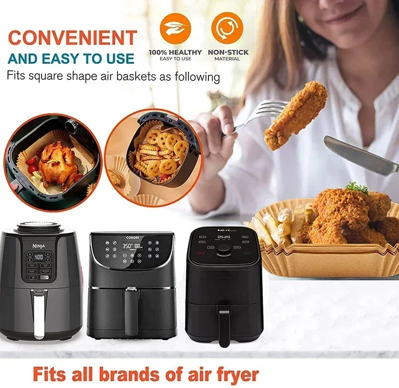 Air Fryer Liner Fryer Air Accessories Aerogrill Parchment Disposable Liner Non-Stick Parchment Baking Oven Paper Accessories