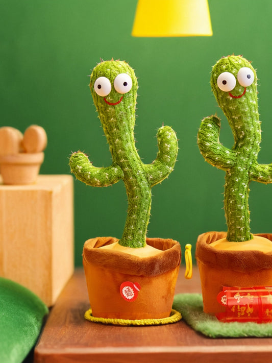 Talking Dancing Swing Cactus Toy Sand Carving