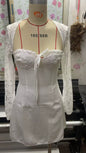 Elsa Fashion New Arrival Ins Sexy Silm Sexy Hip Skirt Lace Long Sleeves Special-Interest Design Dress Women