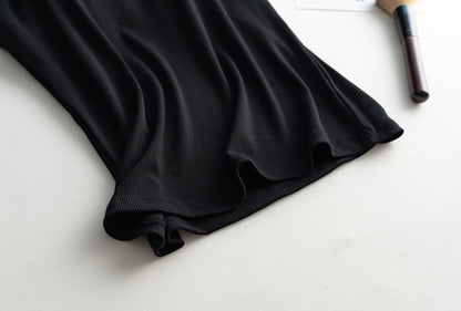 Halter Neck Off-shoulder Camisole Tops Basic Solid Women T shirts Tees Summer Female Tanks Sleeveless With Chest Pad