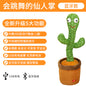 Talking Dancing Swing Cactus Toy Sand Carving