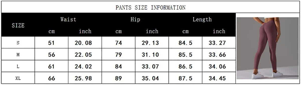 Women Fitness Leggings Workout Gym Running Scrunch Leggings Sexy Back V High Waist Trousers Jogging