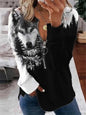 Wolf Hoodies Women Fashion Zipper Hoodies Vintage Animal Sweatshirt Zip Up Hoodie Oversized Sudaderas Crewneck Coats Ladies