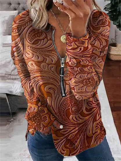 Wolf Hoodies Women Fashion Zipper Hoodies Vintage Animal Sweatshirt Zip Up Hoodie Oversized Sudaderas Crewneck Coats Ladies