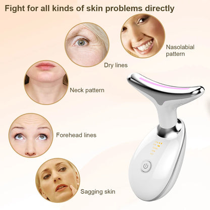 Face Neck Massager for Women, Skin Care Beauty Machine, Effectively Anti-Aging, Tighten Skin, Eliminate Wrinkles