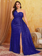 Off Shoulder prom dress, Plus Size Off Shoulder Bridesmaid Banquet Shiny Off Shoulder Shiny Floor Wedding Banquet Evening Gown 4XL 5XL Big Size Dress