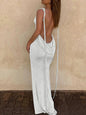 Backless Sleeveless, Swing Collar Drawstrings Hollow Out Slit Sexy Maxi Prom Dress 2023 Summer Women Party Y2K Robe