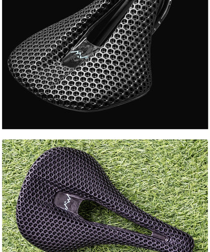 RYET 3D Printed Bike Carbon Saddle 140mm SuperLight 165g Road MTB Racing Saddles Bicycle Seat Cushion Cycling Seating Parts