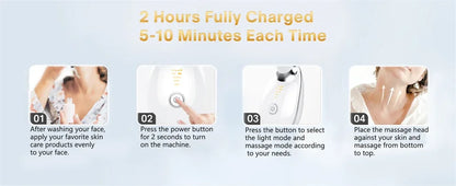 Neck Face Lifter EMS Neck Face Lifting Massager Skin Tighten Device LED Photon Therapy Anti Wrinkle Double Chin Remover 7 Modes