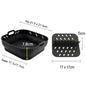 Air Fryer Silicone Tray Fried Chicken Baking Tool Oven Baking Tray with Divider Plate Reusable Liner  Airfryer Silicone Basket