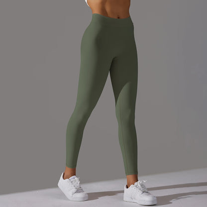 Women Fitness Leggings Workout Gym Running Scrunch Leggings Sexy Back V High Waist Trousers Jogging