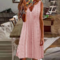 Large Hem V-Neck Suspender Dress Women Fashion Off Shoulder Sleeveless White Dresses 2024 Casual Female Party Vestidos