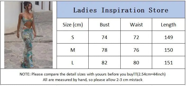 Women Sexy Print Bikini Patchwork Ruffles Long Dress Fashion Hollow Out Off Shoulder Slim Halter Vestido Lady New Beach Clubwear