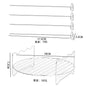 Air Fryer Stainless Steel Rack Tray&Steaming Racks Air Fryer Tools Baking Pan BBQ Gril Baking Cooker Accessories Cooking Tools