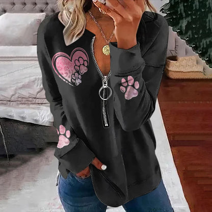 Wolf Hoodies Women Fashion Zipper Hoodies Vintage Animal Sweatshirt Zip Up Hoodie Oversized Sudaderas Crewneck Coats Ladies