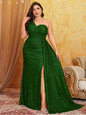 Off Shoulder prom dress, Plus Size Off Shoulder Bridesmaid Banquet Shiny Off Shoulder Shiny Floor Wedding Banquet Evening Gown 4XL 5XL Big Size Dress