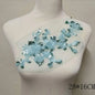 Prom dress lace, Blue Frence Fabric Lace Trimmings Sequins Patches Designs Appliques For Prom Ball Gown Wedding Dress Costumes Diy Party