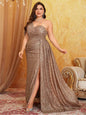 Off Shoulder prom dress, Plus Size Off Shoulder Bridesmaid Banquet Shiny Off Shoulder Shiny Floor Wedding Banquet Evening Gown 4XL 5XL Big Size Dress