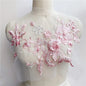 Lace, 3D Embroidered Sewing On Patches For Clothing Flower Lace Patch Wedding Party Gown Bridal Dress Fabric Appliques DIY Repair