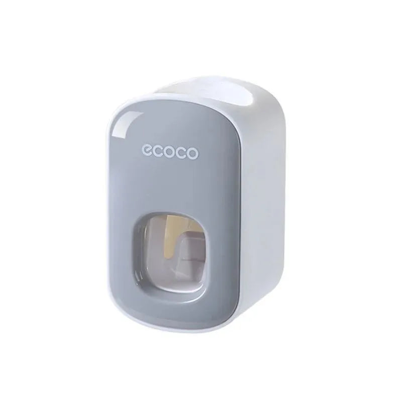 Ecoco Automatic Toothpaste Dispenser No Nail Bathroom Toothpaste Squeezer Punch Free Wall Mounted Bathroom Accessories Fine Gift