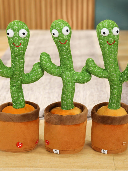 Talking Dancing Swing Cactus Toy Sand Carving