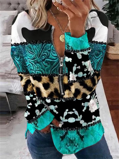 Wolf Hoodies Women Fashion Zipper Hoodies Vintage Animal Sweatshirt Zip Up Hoodie Oversized Sudaderas Crewneck Coats Ladies