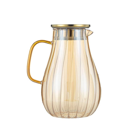 Coffee Teapot, Glass Kettle Pots Teapot Kawaii Color Pumpkin Thermal Water Bottle 1000ml with Cup Moka Pot Home Appliance Kitchen Accessories
