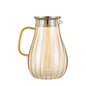 Coffee Teapot, Glass Kettle Pots Teapot Kawaii Color Pumpkin Thermal Water Bottle 1000ml with Cup Moka Pot Home Appliance Kitchen Accessories
