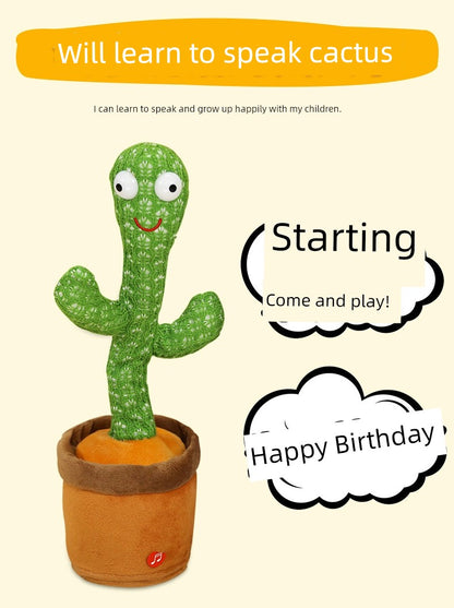 Talking Dancing Swing Cactus Toy Sand Carving