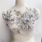 Lace, 3D Embroidered Sewing On Patches For Clothing Flower Lace Patch Wedding Party Gown Bridal Dress Fabric Appliques DIY Repair