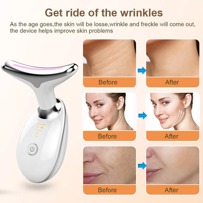 Face Neck Massager for Women, Skin Care Beauty Machine, Effectively Anti-Aging, Tighten Skin, Eliminate Wrinkles